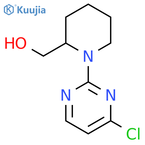[1-(4-Chloro-pyrimidin-2-yl)-piperidin-2-yl]-methanol structure