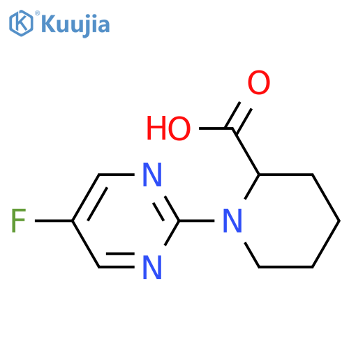 1-(5-Fluoro-pyrimidin-2-yl)-piperidine-2-carboxylic acid structure