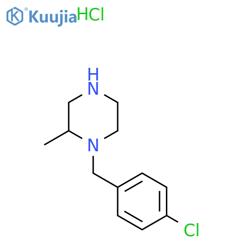 1-(4-Chloro-benzyl)-2-methyl-piperazine hydrochloride structure
