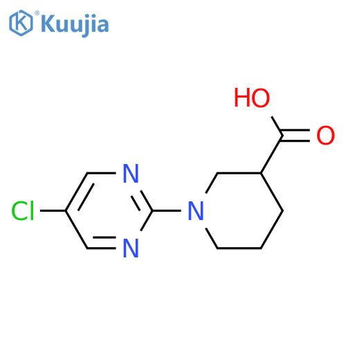 1-(5-Chloro-pyrimidin-2-yl)-piperidine-3-carboxylic acid structure