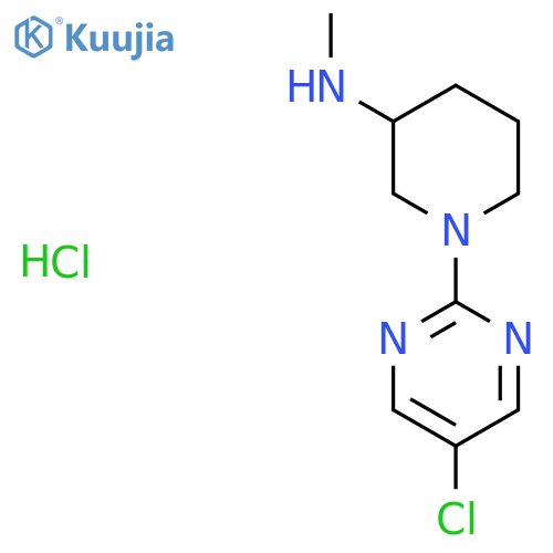 [1-(5-Chloro-pyrimidin-2-yl)-piperidin-3-yl]-methyl-amine hydrochloride structure