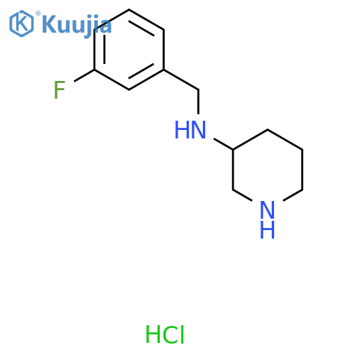 (3-Fluoro-benzyl)-piperidin-3-yl-amine hydrochloride structure