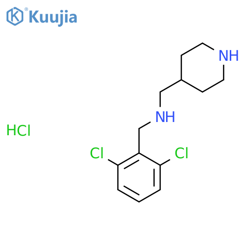 (2,6-Dichloro-benzyl)-piperidin-4-ylmethyl-amine hydrochloride structure