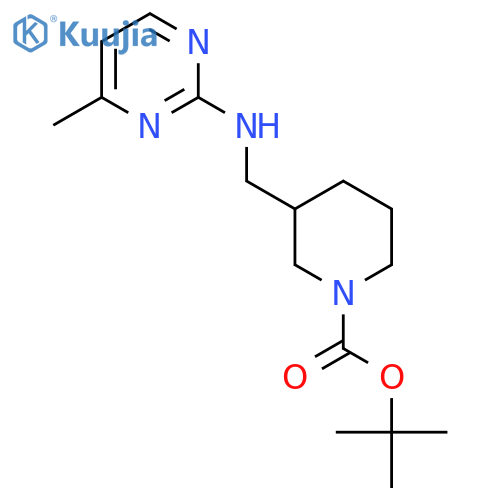 3-[(4-Methyl-pyrimidin-2-ylamino)-methyl]-piperidine-1-carboxylic acid tert-butyl ester structure