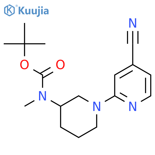tert-Butyl (1-(4-cyanopyridin-2-yl)piperidin-3-yl)(methyl)carbamate structure