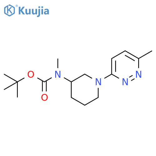 Tert-butyl methyl(1-(6-methylpyridazin-3-yl)piperidin-3-yl)carbamate structure