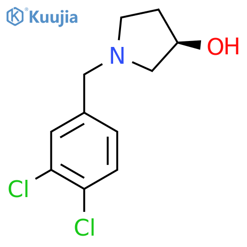 (R)-1-(3,4-Dichloro-benzyl)-pyrrolidin-3-ol structure