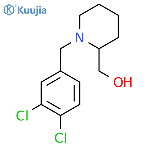 [1-(3,4-Dichloro-benzyl)-piperidin-2-yl]-methanol structure