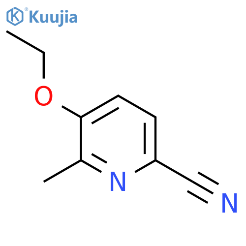 5-Ethoxy-6-methylpicolinonitrile structure