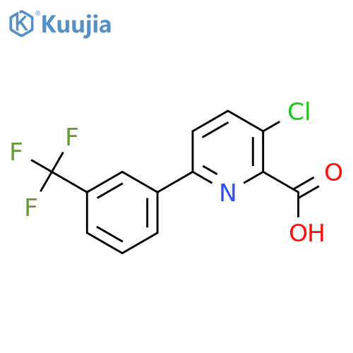 3-Chloro-6-(3-(trifluoromethyl)phenyl)picolinic acid structure