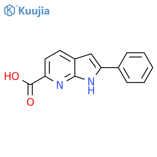 2-Phenyl-1H-pyrrolo[2,3-b]pyridine-6-carboxylic acid structure