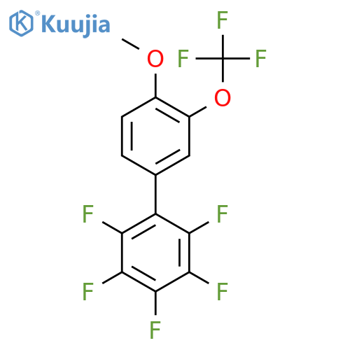 4'-Methoxy-2,3,4,5,6-pentafluoro-3'-(trifluoromethoxy)biphenyl structure