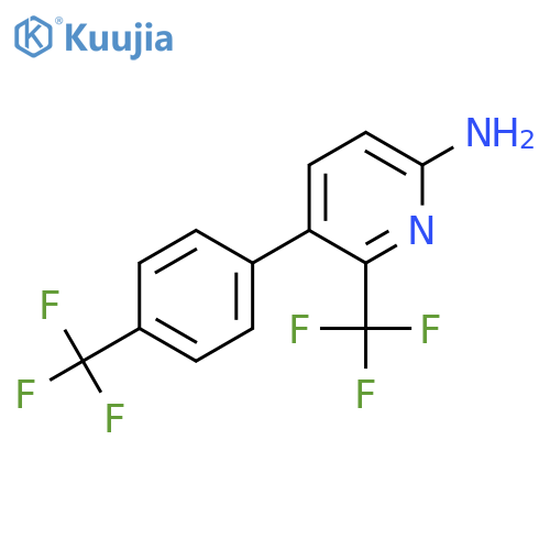 6-Amino-2-(trifluoromethyl)-3-(4-(trifluoromethyl)phenyl)pyridine structure