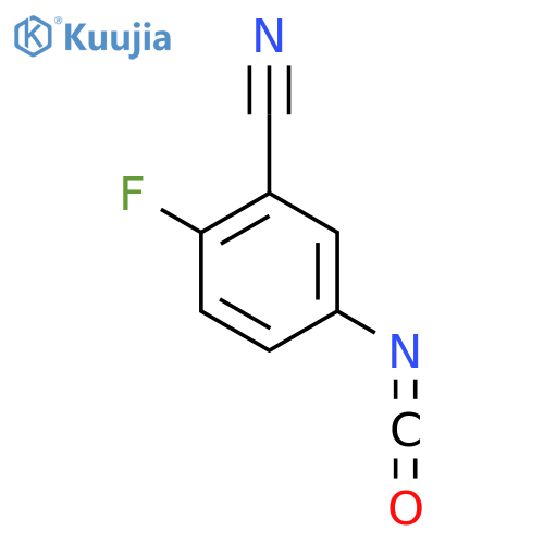 2-fluoro-5-isocyanatobenzonitrile structure