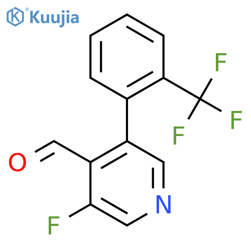 3-Fluoro-5-(2-(trifluoromethyl)phenyl)isonicotinaldehyde structure