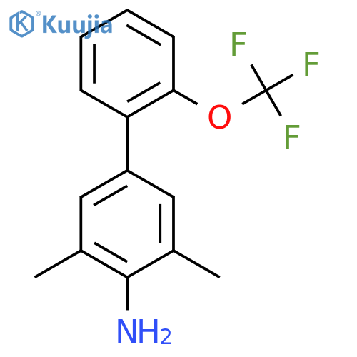 4-Amino-3,5-dimethyl-2'-(trifluoromethoxy)biphenyl structure