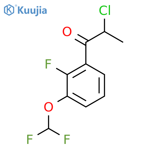 2-Chloro-3'-(difluoromethoxy)-2'-fluoropropiophenone structure