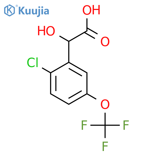 2-Chloro-5-(trifluoromethoxy)mandelic acid structure