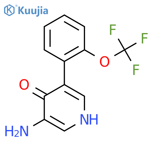 3-Amino-4-hydroxy-5-(2-(trifluoromethoxy)phenyl)pyridine structure