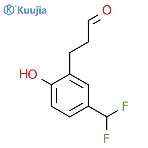 3-(5'-(Difluoromethyl)-2'-hydroxyphenyl)propionaldehyde structure