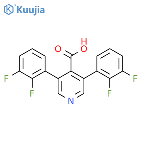 3,5-Bis(2,3-difluorophenyl)isonicotinic acid structure