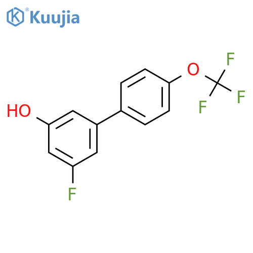 3-Fluoro-5-(4-trifluoromethoxyphenyl)phenol structure