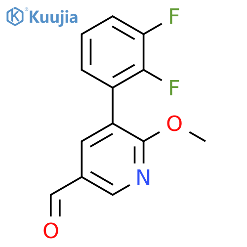 5-(2,3-Difluorophenyl)-6-methoxynicotinaldehyde structure