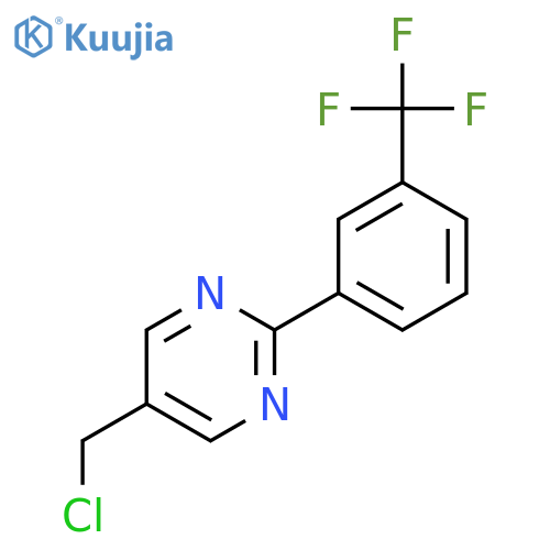 5-(Chloromethyl)-2-(3-(trifluoromethyl)phenyl)pyrimidine structure