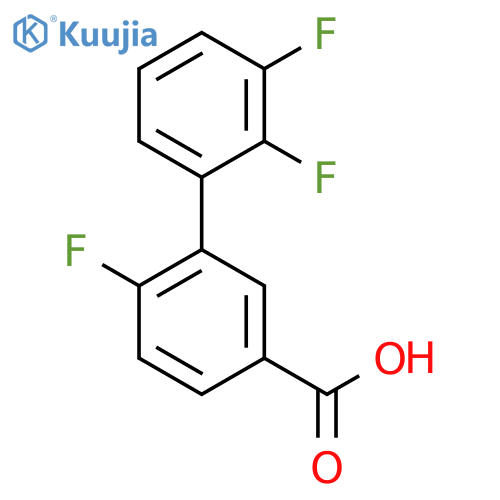 3-(2,3-Difluorophenyl)-4-fluorobenzoic acid structure