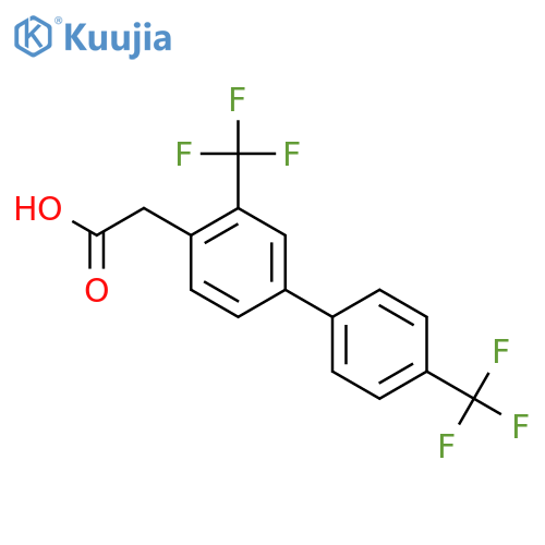 3,4'-Bis(trifluoromethyl)biphenyl-4-acetic acid structure