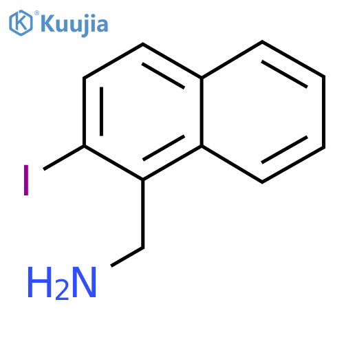1-(Aminomethyl)-2-iodonaphthalene structure
