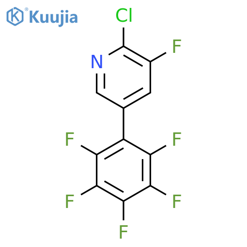 2-Chloro-3-fluoro-5-(perfluorophenyl)pyridine structure