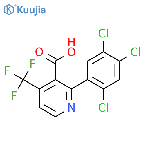 2-(2,4,5-Trichlorophenyl)-4-(trifluoromethyl)nicotinic acid structure