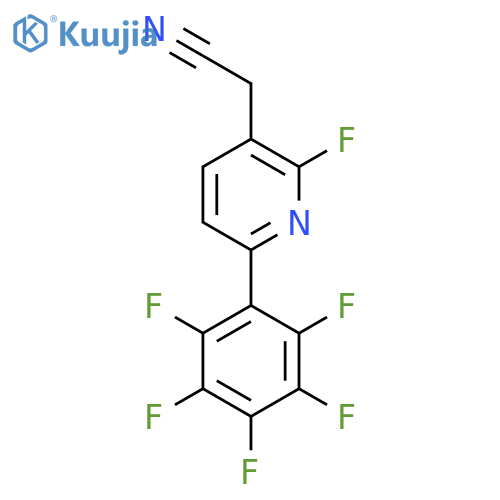 2-Fluoro-6-(perfluorophenyl)pyridine-3-acetonitrile structure