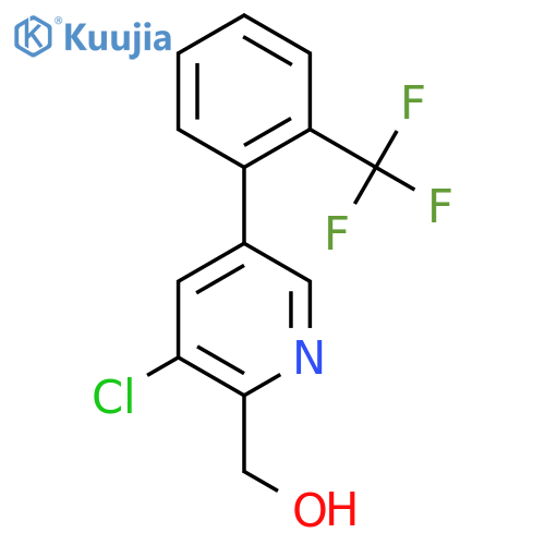 3-Chloro-5-(2-(trifluoromethyl)phenyl)pyridine-2-methanol structure