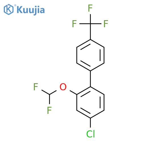 4-Chloro-2-(difluoromethoxy)-4'-(trifluoromethyl)biphenyl structure