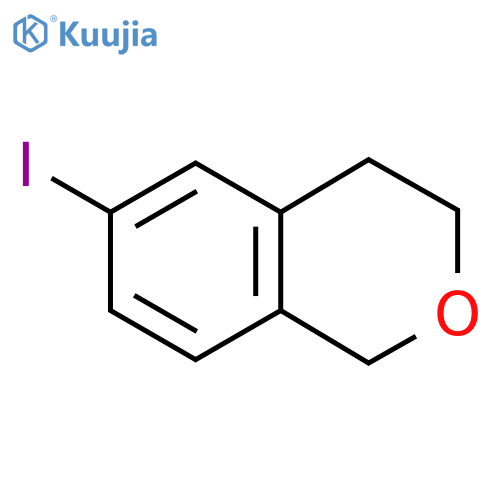 3,4-Dihydro-6-iodo-1H-2-benzopyran structure