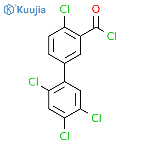 4,2',4',5'-Tetrachlorobiphenyl-3-carbonyl chloride structure
