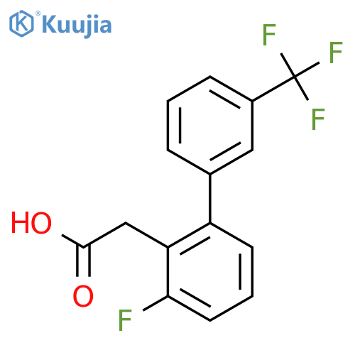 3-Fluoro-3'-(trifluoromethyl)biphenyl-2-acetic acid structure