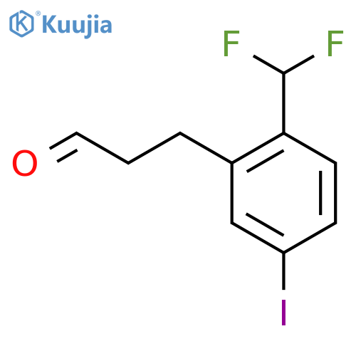 3-(2'-(Difluoromethyl)-5'-iodophenyl)propionaldehyde structure