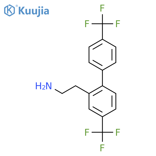 2-(4,4'-Bis(trifluoromethyl)biphenyl-2-yl)-ethylamine structure
