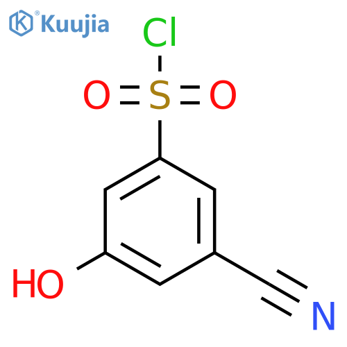 3-Cyano-5-hydroxybenzenesulfonyl chloride structure