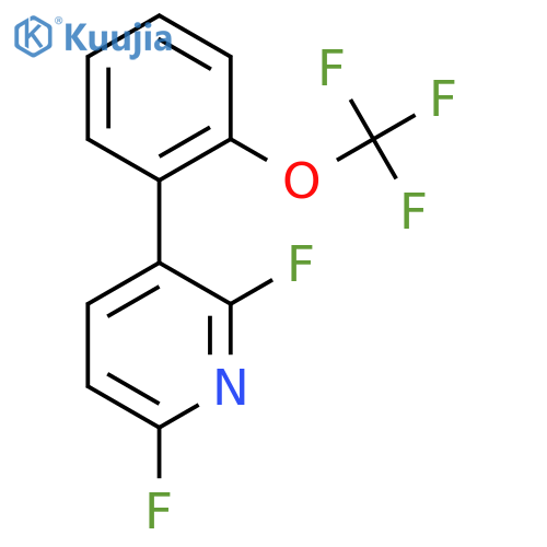 2,6-Difluoro-3-(2-(trifluoromethoxy)phenyl)pyridine structure
