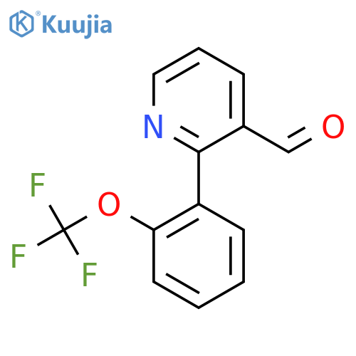 2-(2-(Trifluoromethoxy)phenyl)nicotinaldehyde structure