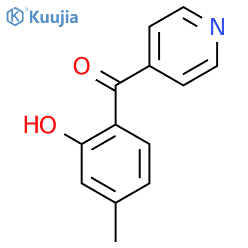 4-(2-Hydroxy-4-methylbenzoyl)pyridine structure