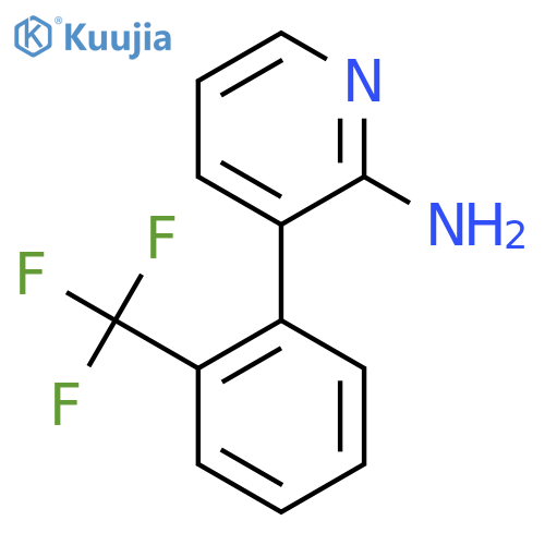 3-[2-(Trifluoromethyl)phenyl]pyridin-2-amine structure