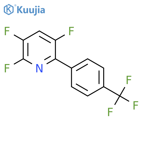 2,3,5-Trifluoro-6-(4-(trifluoromethyl)phenyl)pyridine structure