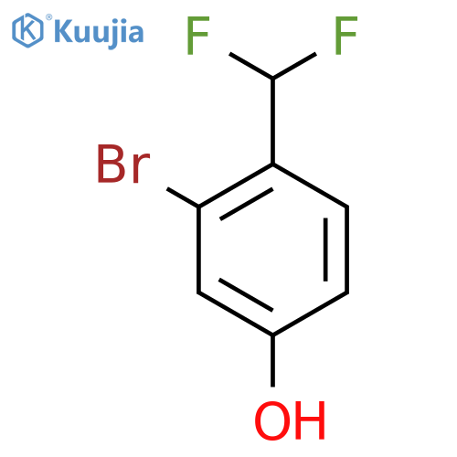 3-Bromo-4-(difluoromethyl)phenol structure