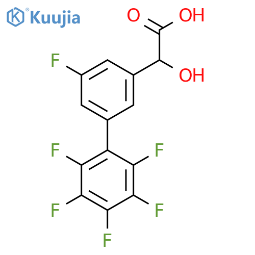 (5,2',3',4',5',6'-Hexafluorobiphenyl-3-yl)-hydroxy-acetic acid structure
