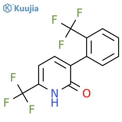 2-Hydroxy-6-(trifluoromethyl)-3-(2-(trifluoromethyl)phenyl)pyridine structure